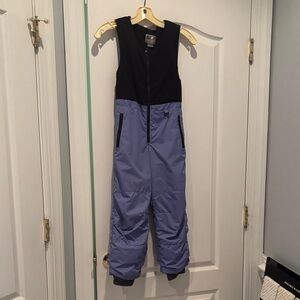 White Sierra Kids Black and Lavender Snow Bib